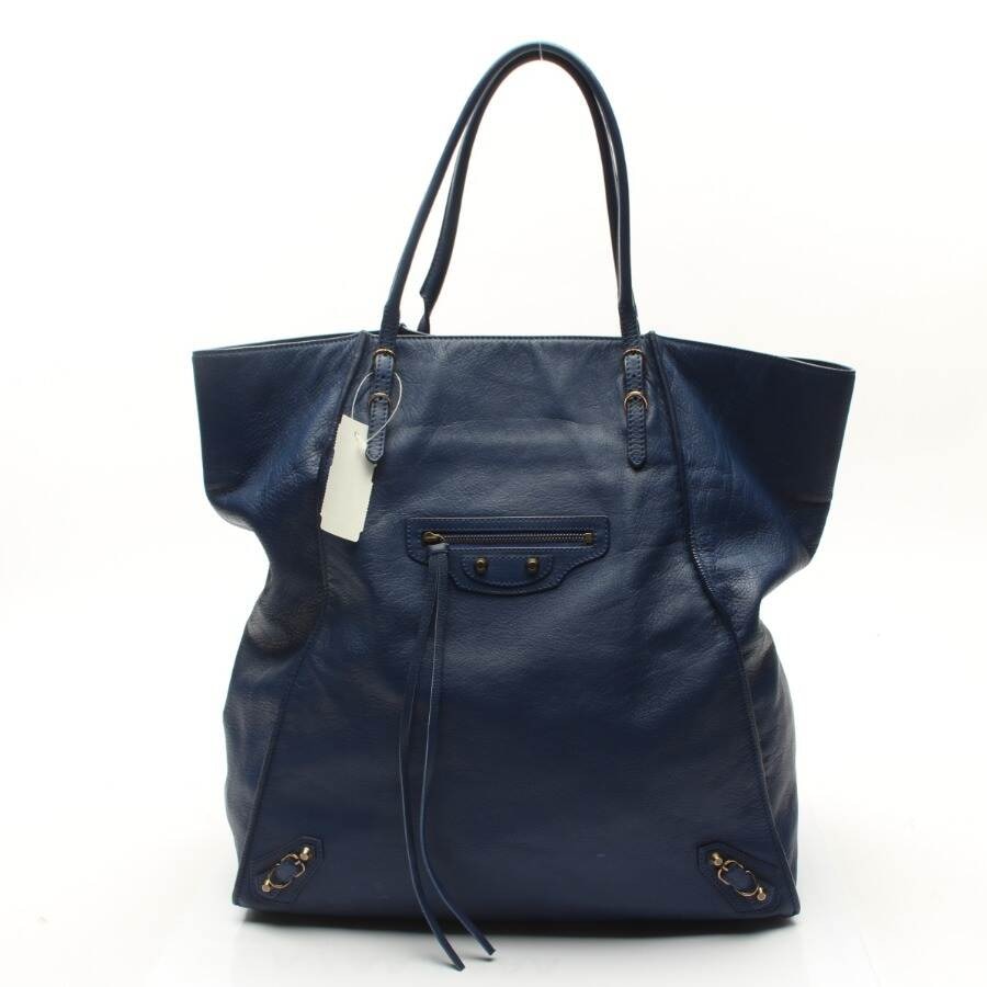 Image 1 of Paper Handbag Navy in color Blue | Vite EnVogue
