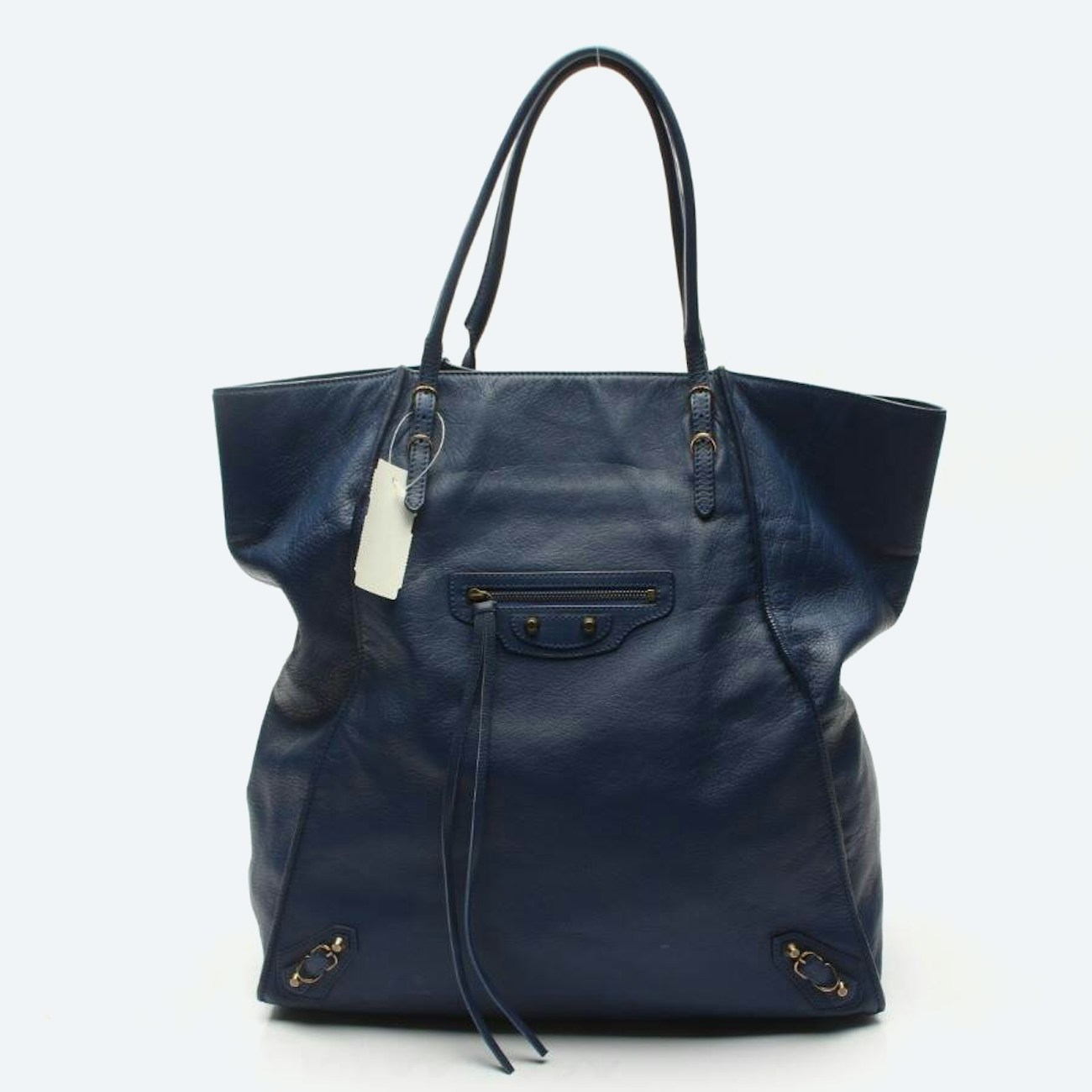 Image 1 of Paper Handbag Navy in color Blue | Vite EnVogue