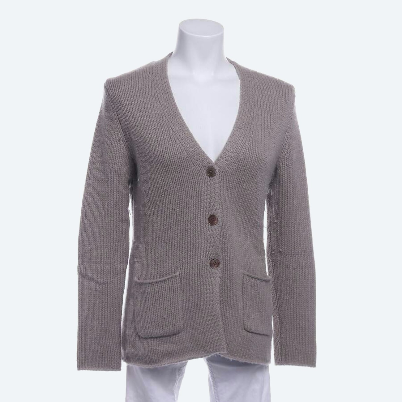 Image 1 of Cashmere Cardigan 38 Light Gray in color Gray | Vite EnVogue