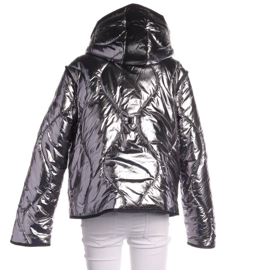 Image 2 of Winter Jacket 40 Silver in color Metallic | Vite EnVogue