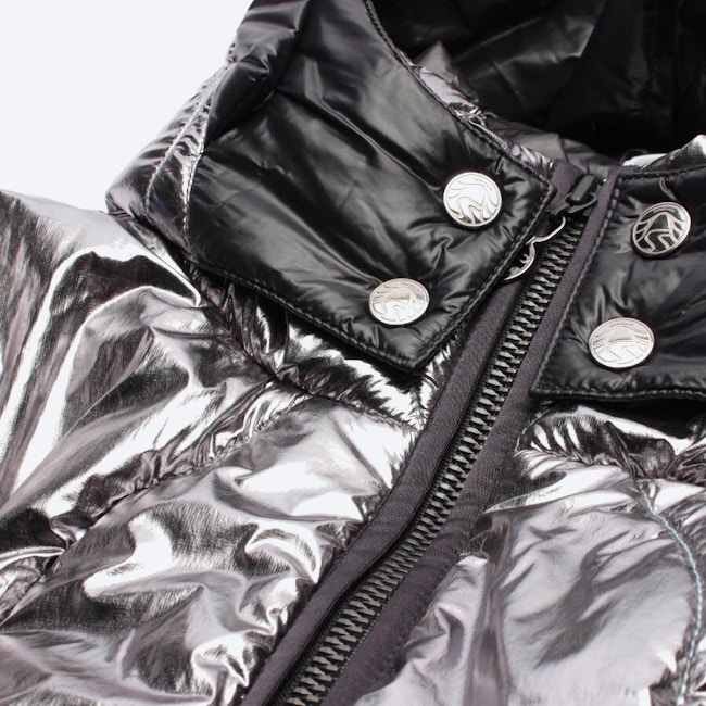 Image 3 of Winter Jacket 40 Silver in color Metallic | Vite EnVogue