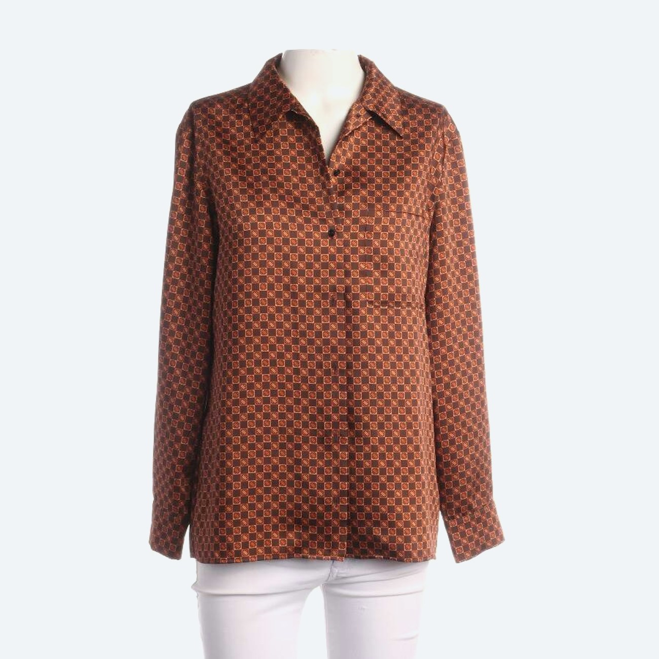 Image 1 of Shirt 34 Brown in color Brown | Vite EnVogue