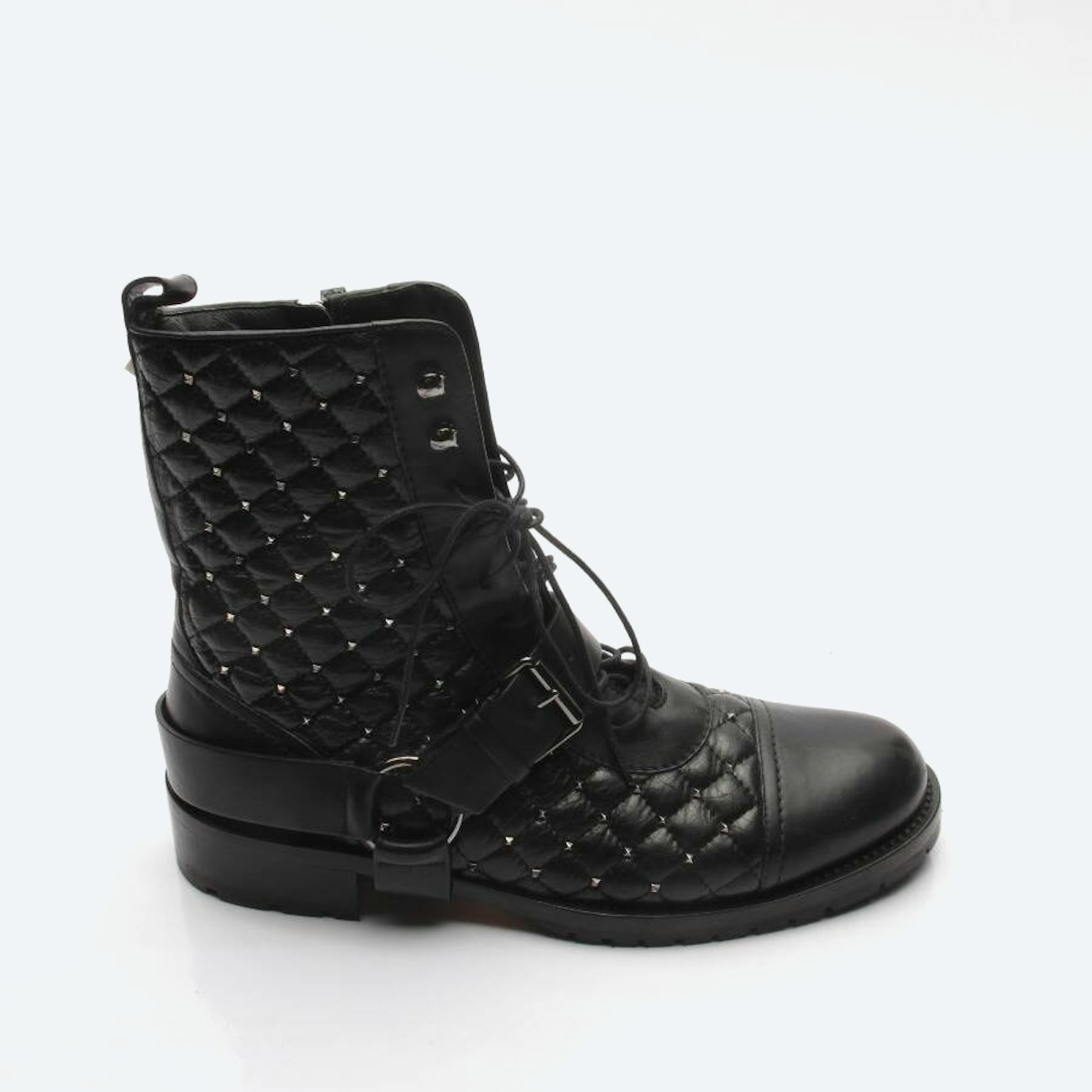 Image 1 of Rockstud Ankle Boots EUR 39 Black in color Black | Vite EnVogue