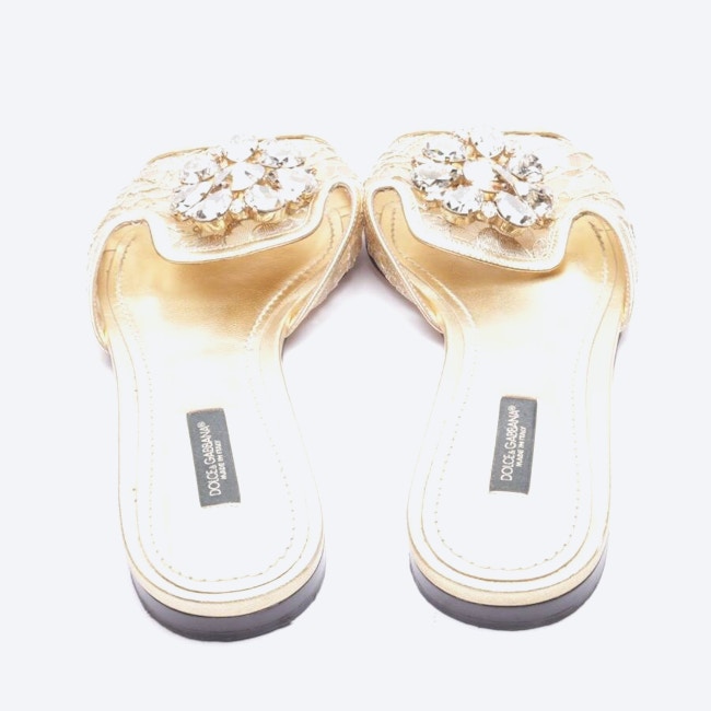 Image 3 of Sandals EUR 38.5 Gold in color Metallic | Vite EnVogue