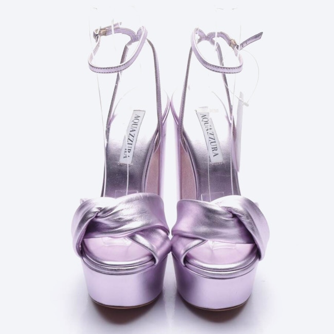 Image 2 of Heeled Sandals EUR 36.5 Purple in color Purple | Vite EnVogue