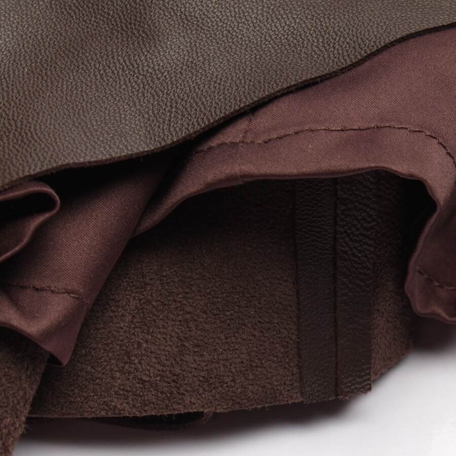 Image 3 of Leather Dress 36 Dark Brown in color Brown | Vite EnVogue