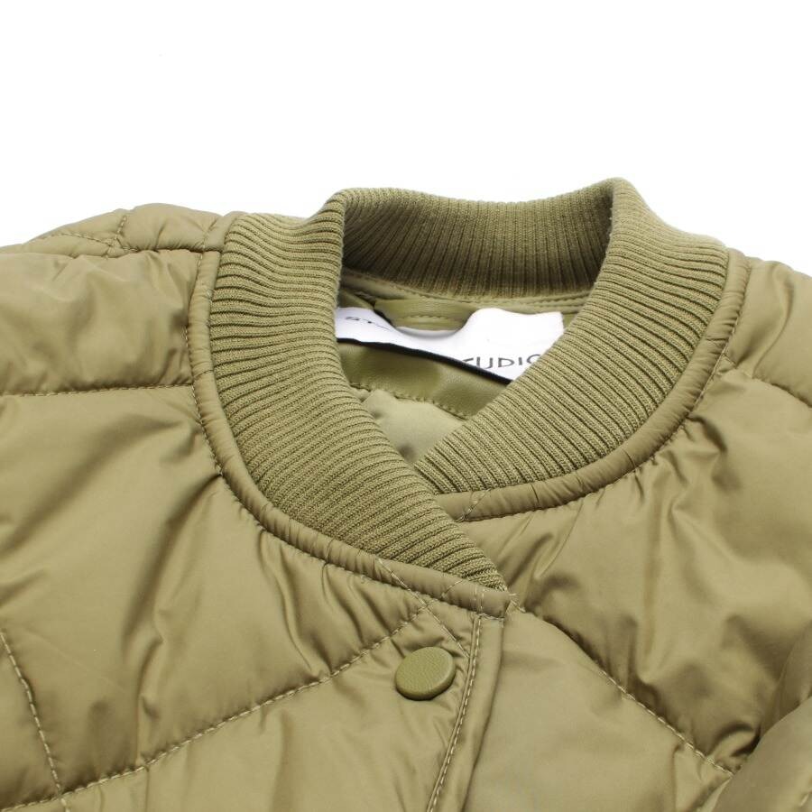 Image 3 of Quilted Jacket S Olive Green in color Green | Vite EnVogue