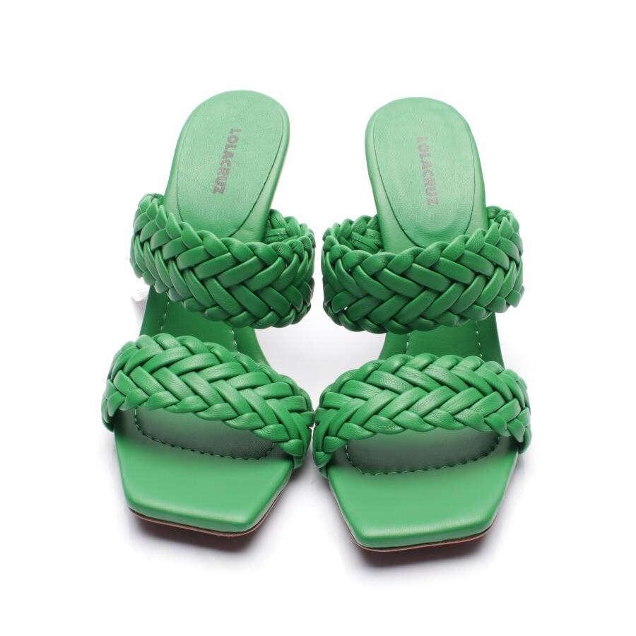 Image 2 of Heeled Sandals EUR 39 Green in color Green | Vite EnVogue