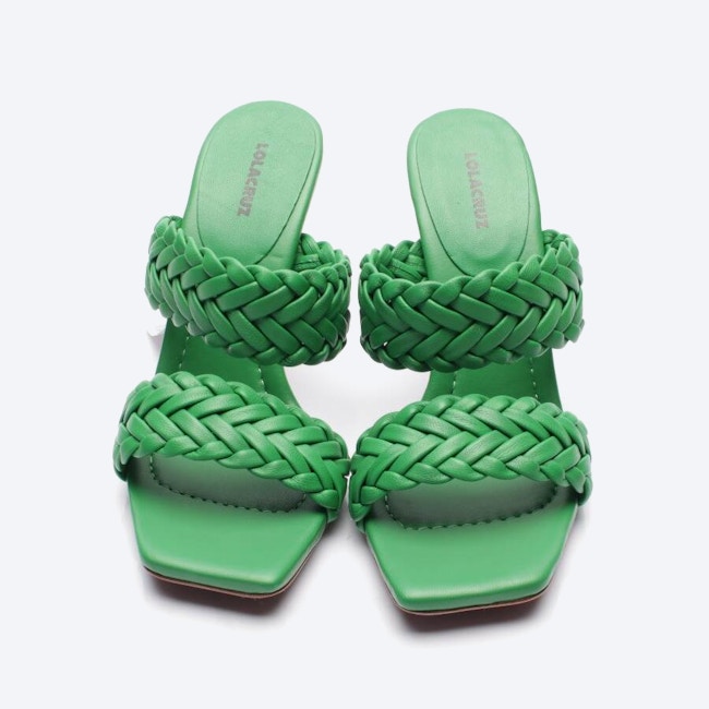 Image 2 of Heeled Sandals EUR 39 Green in color Green | Vite EnVogue