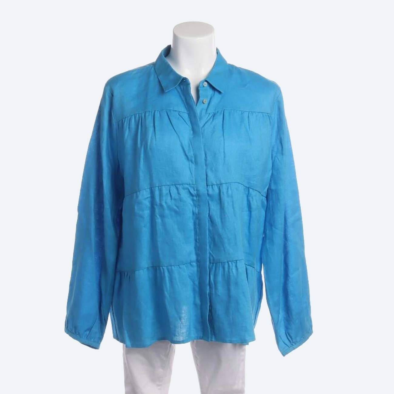 Image 1 of Linen Shirt 2XL Blue in color Blue | Vite EnVogue