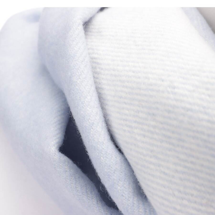 Image 2 of Wool Shawl Light Blue in color Blue | Vite EnVogue