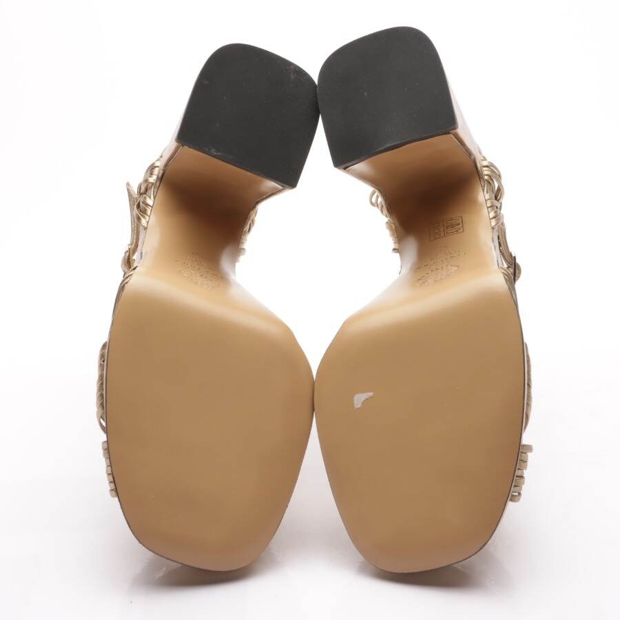 Image 4 of Heeled Sandals EUR 37 Gold in color Metallic | Vite EnVogue