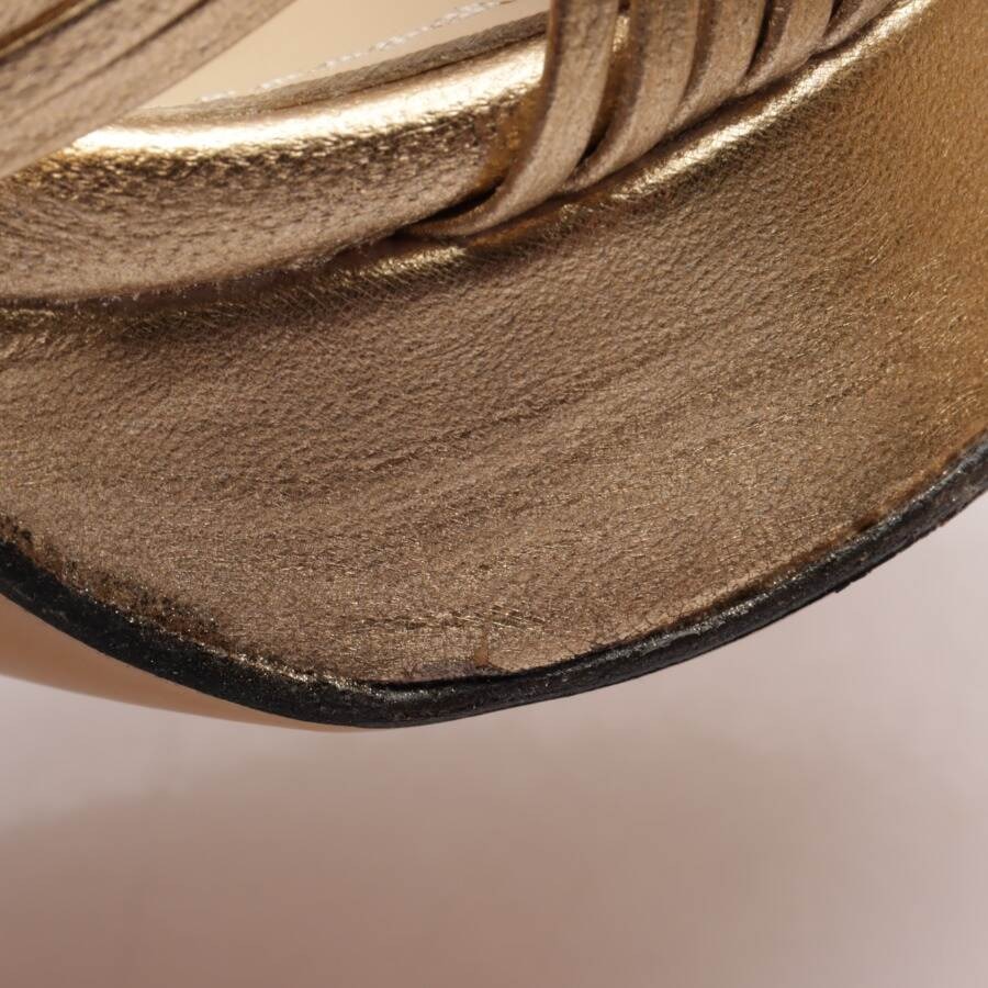 Image 7 of Heeled Sandals EUR 37 Gold in color Metallic | Vite EnVogue