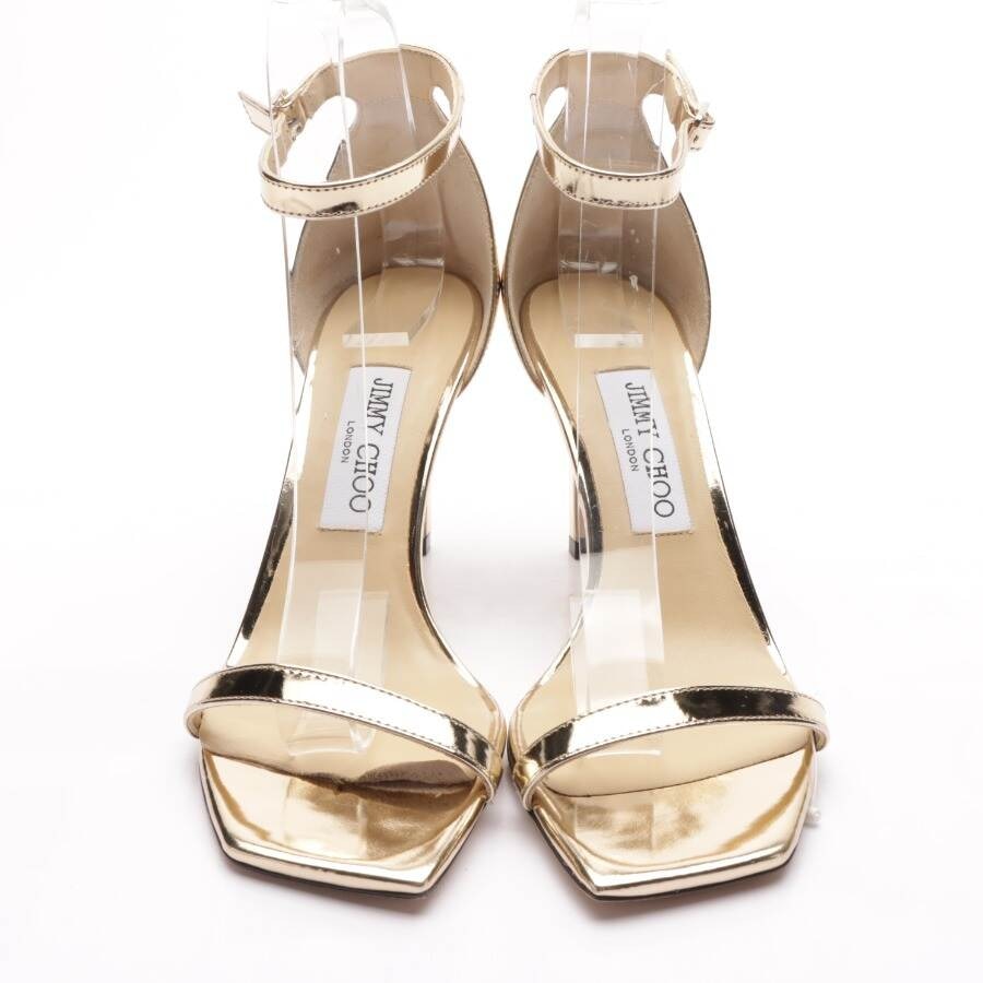 Image 2 of Heeled Sandals EUR 37.5 Gold in color Metallic | Vite EnVogue