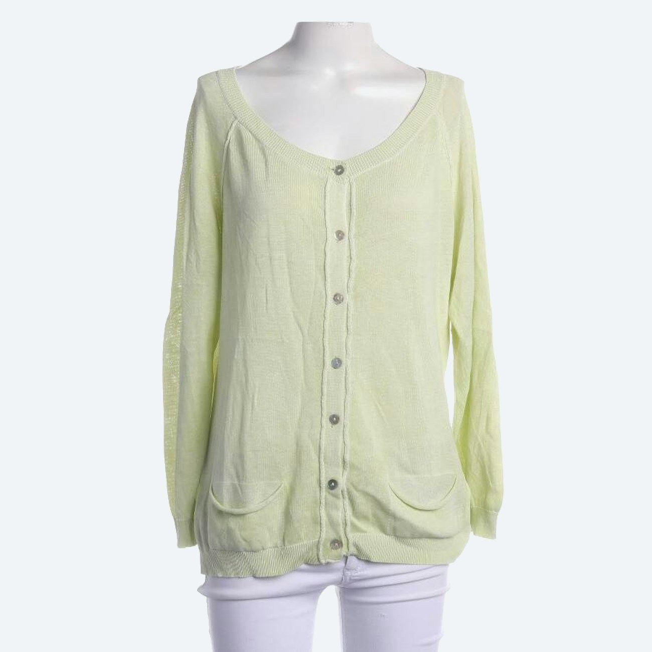 Image 1 of Cardigan M Light Green in color Green | Vite EnVogue