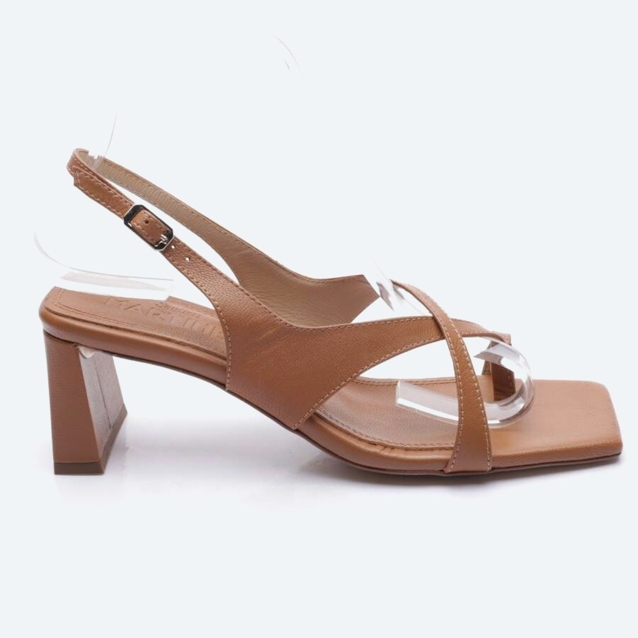 Image 1 of Heeled Sandals EUR 39 Light Brown in color Brown | Vite EnVogue