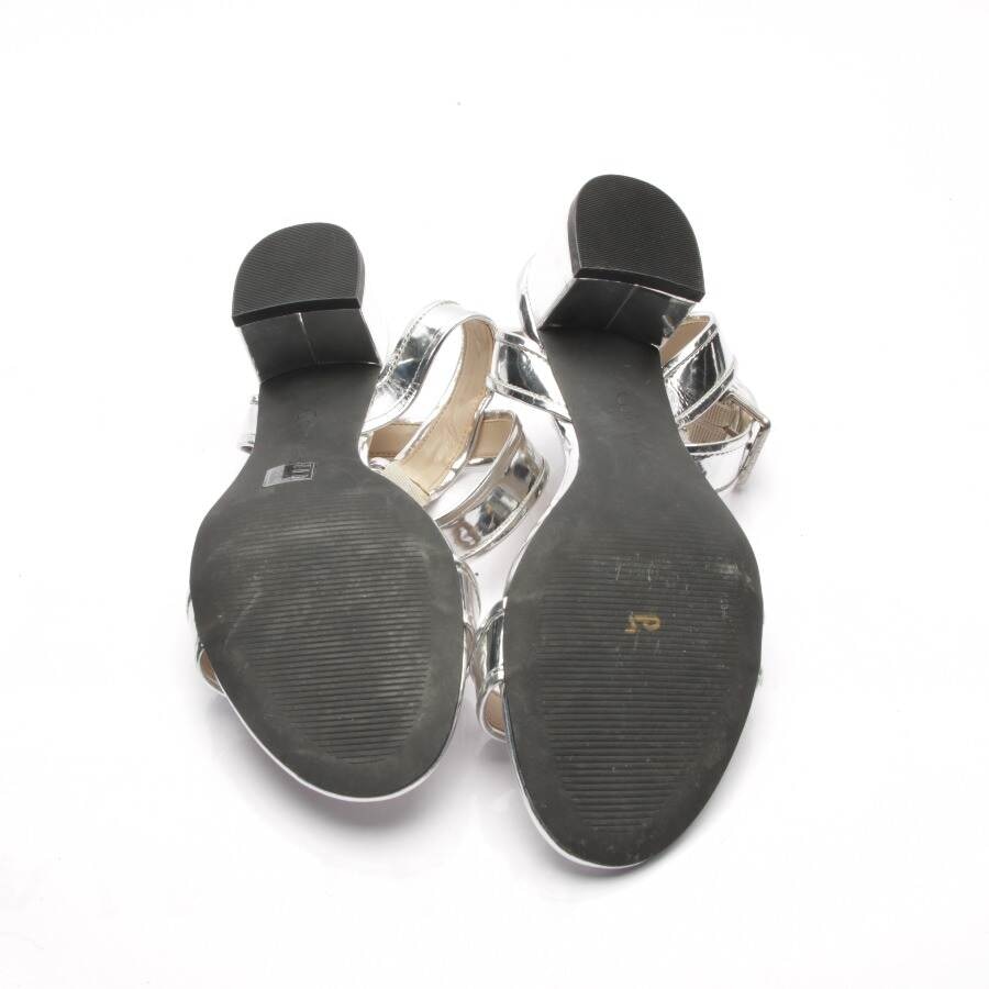 Image 4 of Heeled Sandals EUR 39 Silver in color Metallic | Vite EnVogue