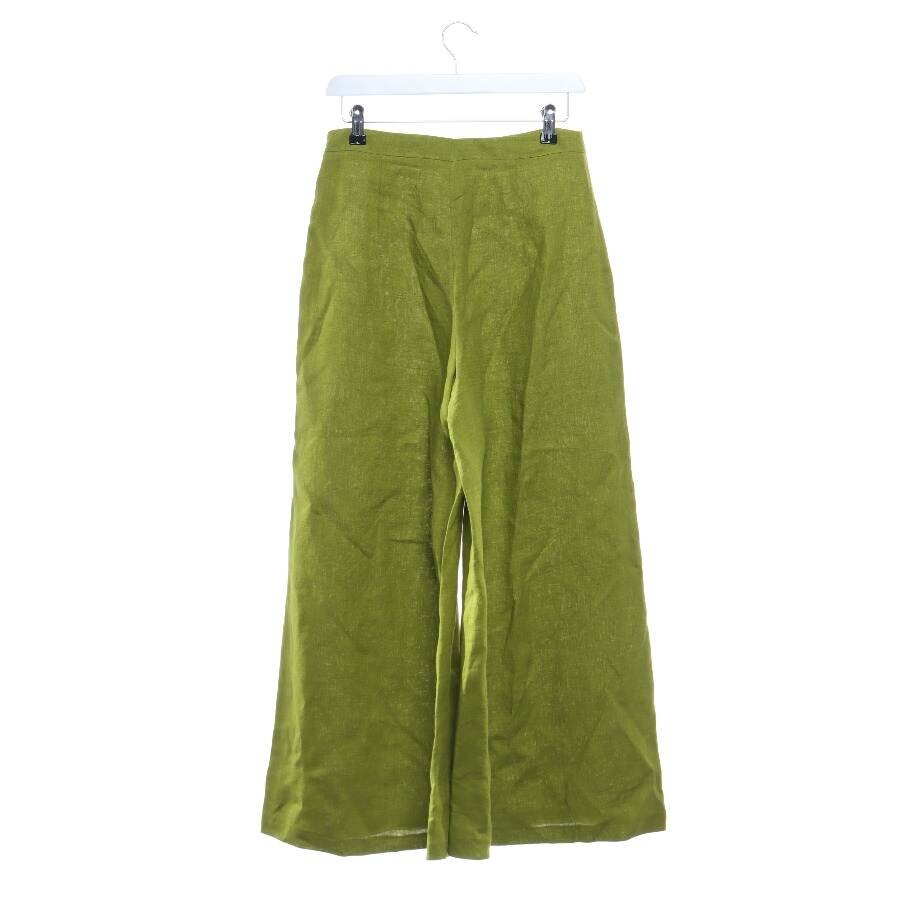 Image 2 of Linen Pants 36 Olive Green in color Green | Vite EnVogue
