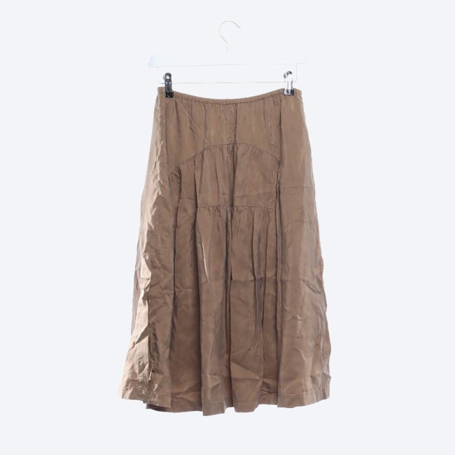 Image 2 of Silk Skirt S Brown in color Brown | Vite EnVogue