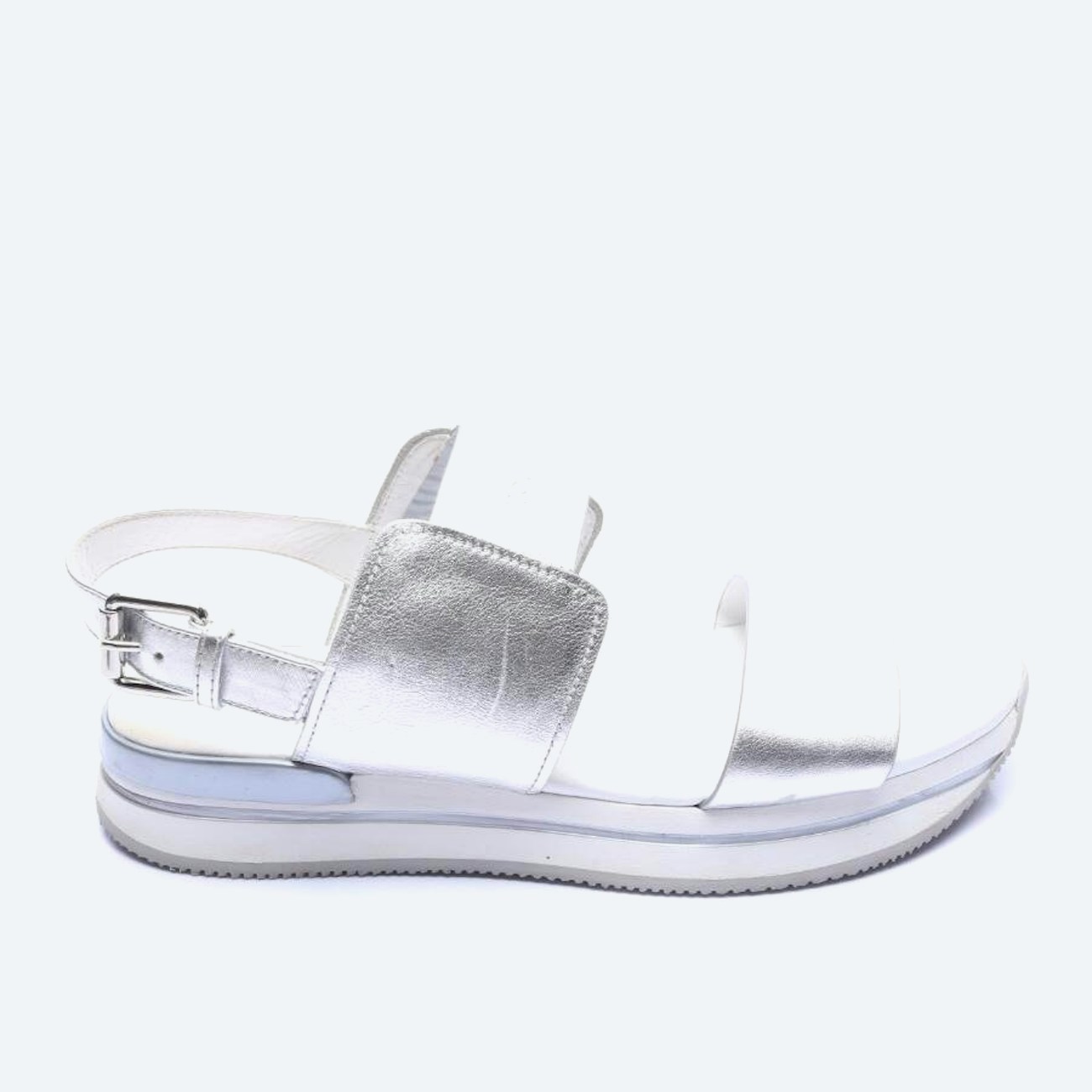 Image 1 of Sandals EUR 42 Silver in color Metallic | Vite EnVogue