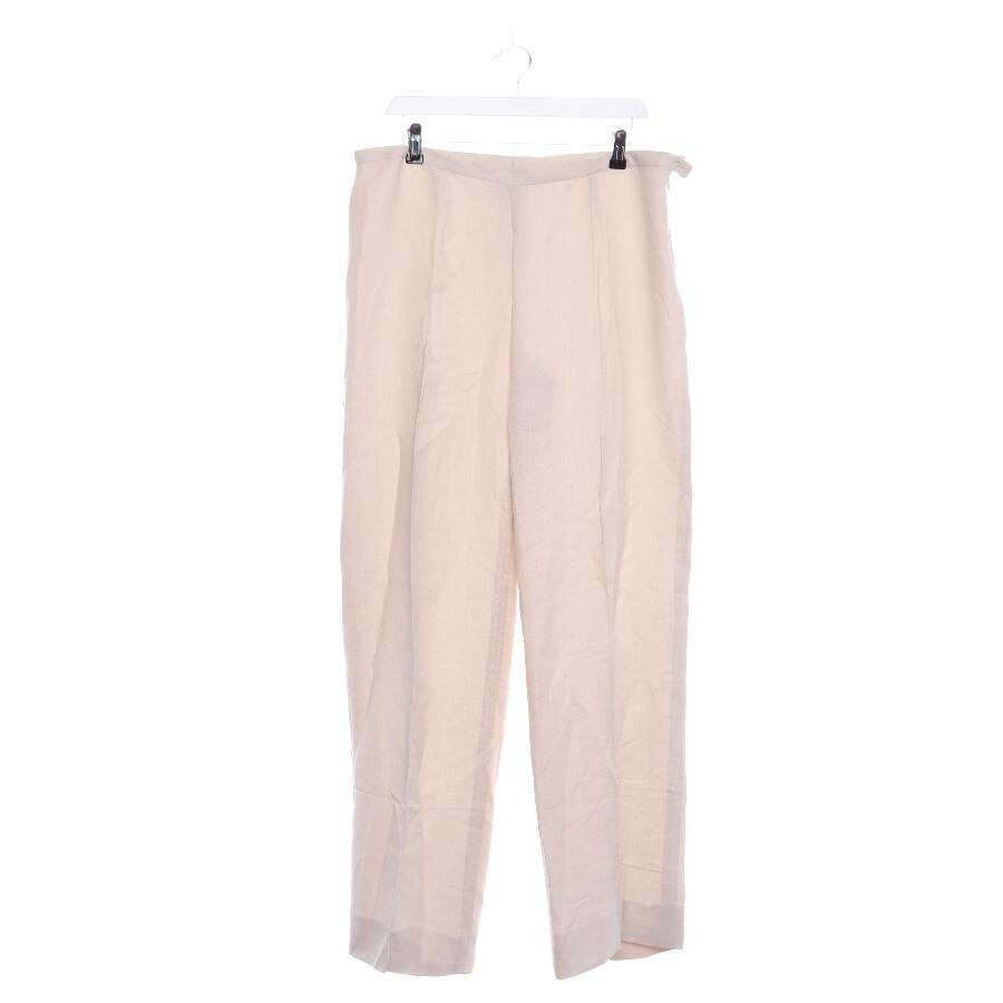 Image 1 of Trousers 44 Beige in color White | Vite EnVogue
