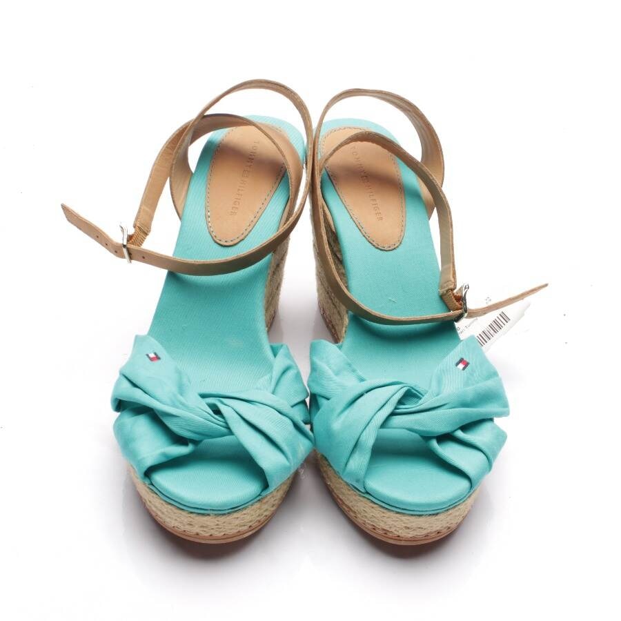 Image 2 of Wedges EUR 42 Turquoise in color Blue | Vite EnVogue