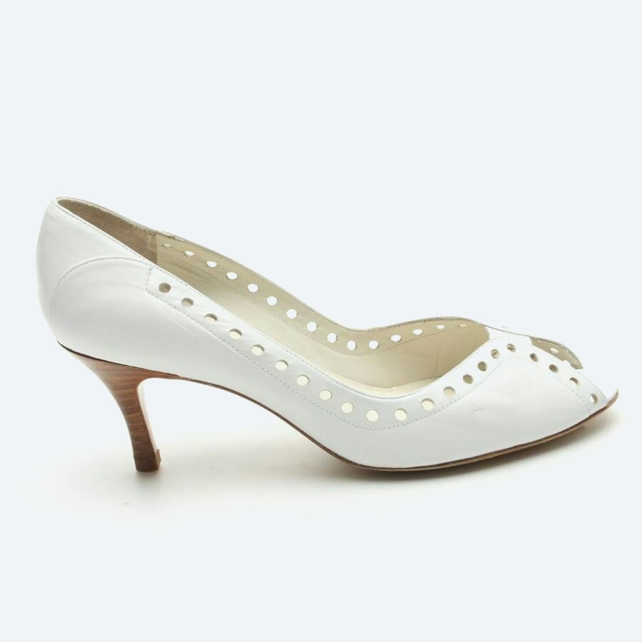 Image 1 of Peep Toes EUR 39 White in color White | Vite EnVogue