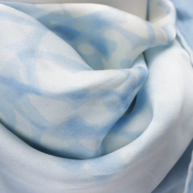 Image 2 of Silk Scarf Blue in color Blue | Vite EnVogue
