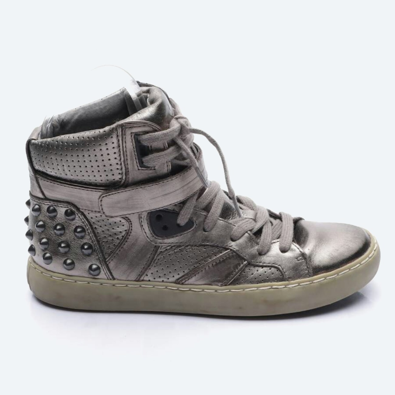 Image 1 of High-Top Sneakers EUR38 Silver in color Metallic | Vite EnVogue