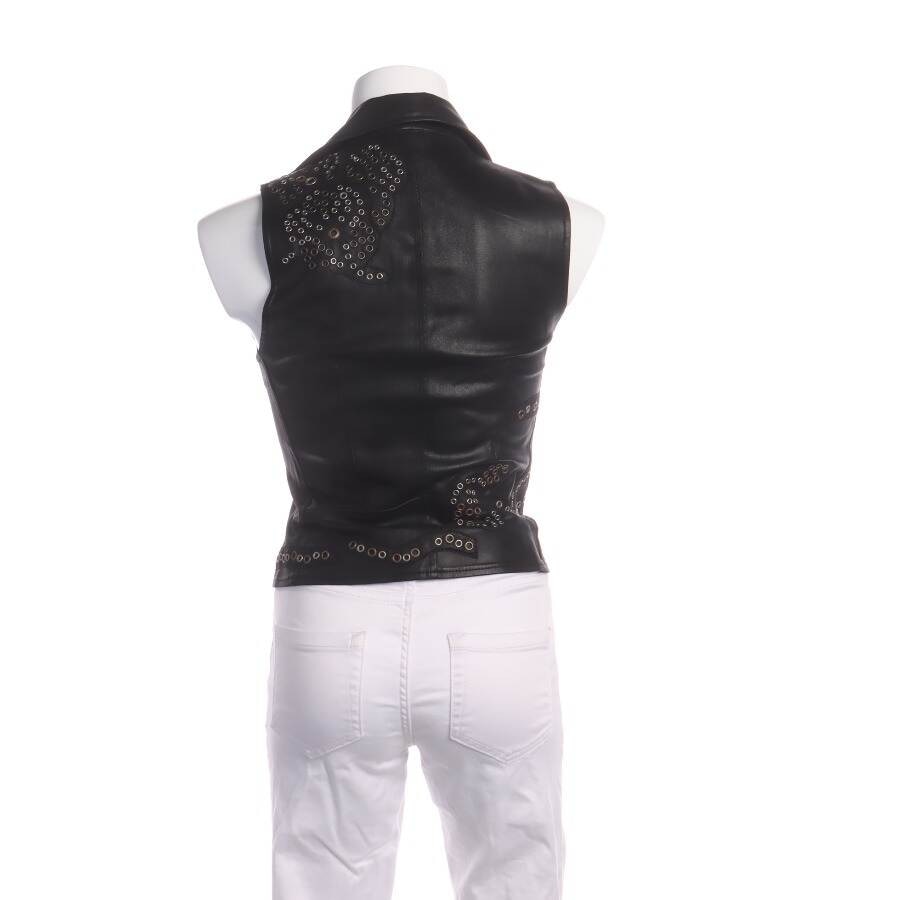 Image 2 of Leather Vest 34 Black in color Black | Vite EnVogue