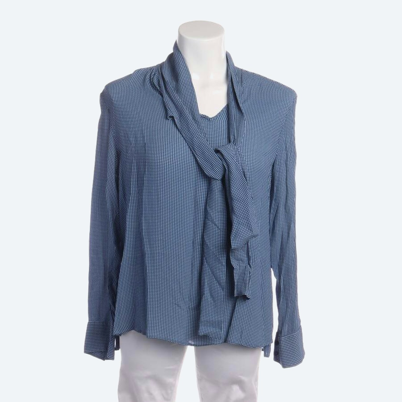 Image 1 of Shirt Blouse M Navy in color Blue | Vite EnVogue