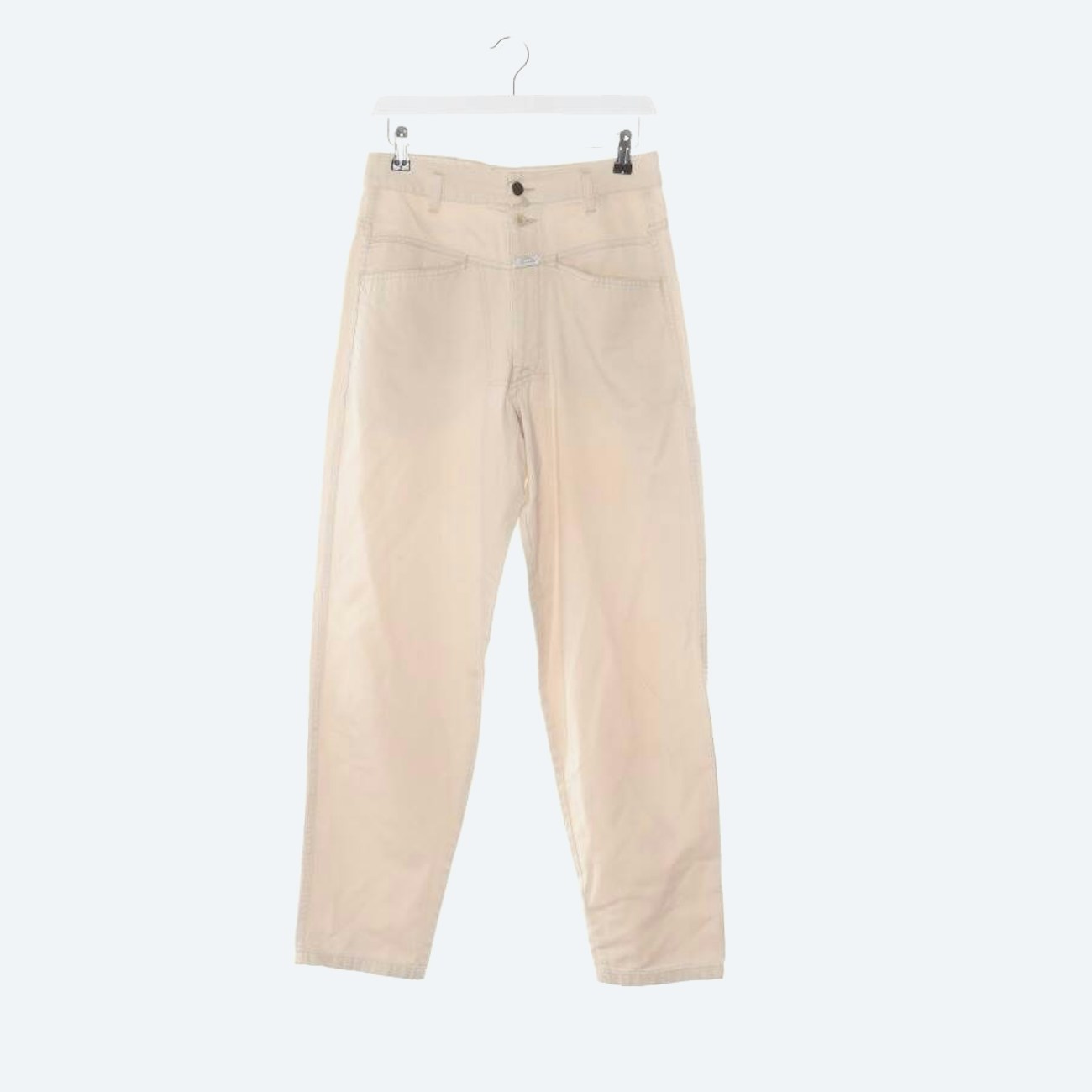 Image 1 of Jeans Straight Fit 38 Beige in color White | Vite EnVogue