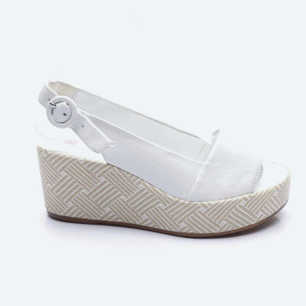 Image 1 of Wedges EUR 37 White in color White | Vite EnVogue