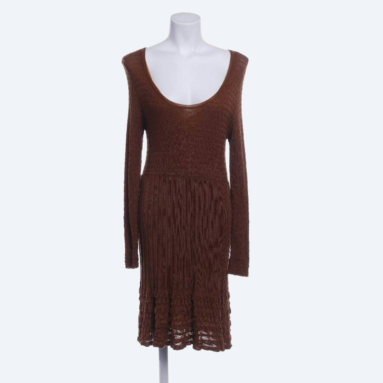 Image 1 of Dress 46 Brown in color Brown | Vite EnVogue