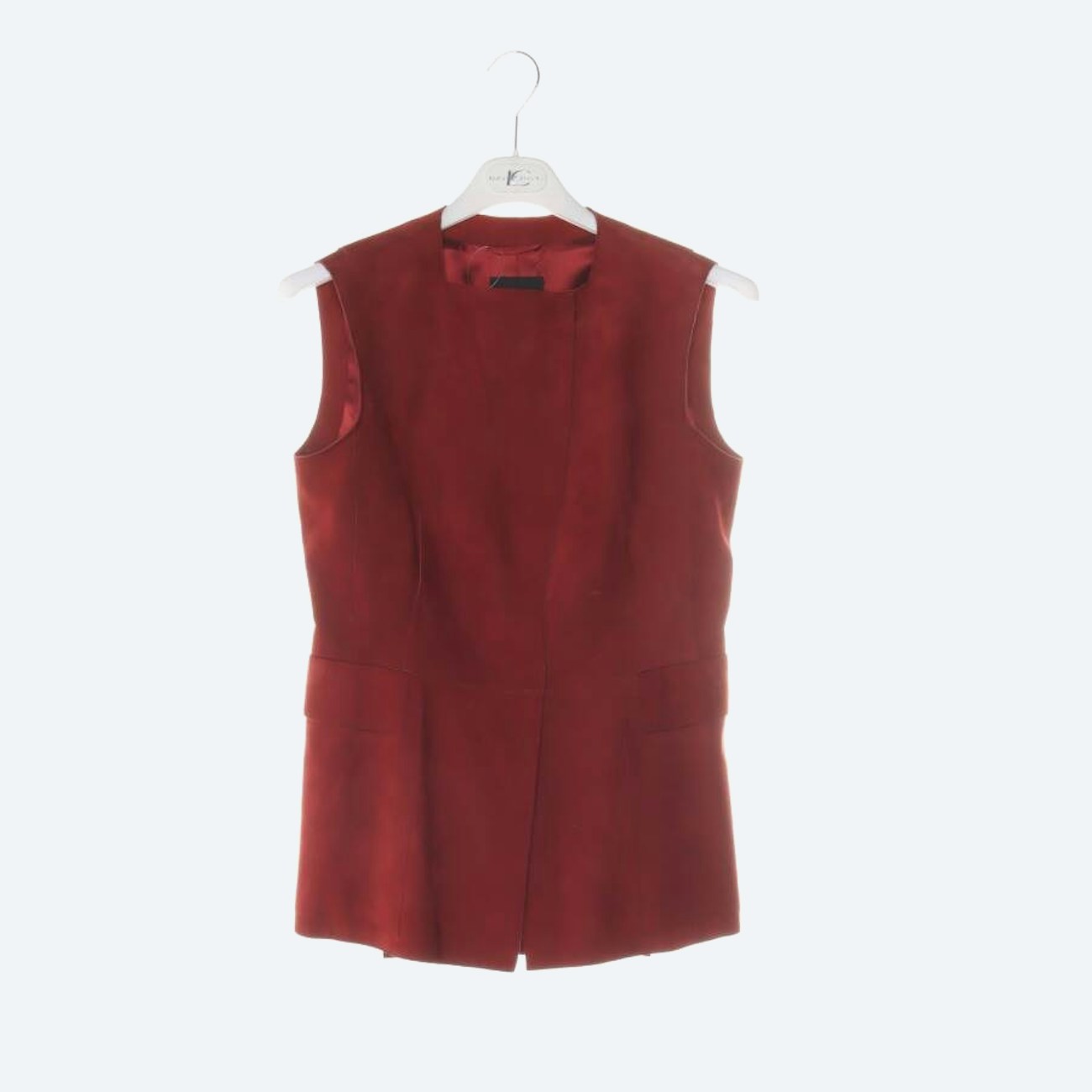 Image 1 of Leather Vest 38 Red in color Red | Vite EnVogue