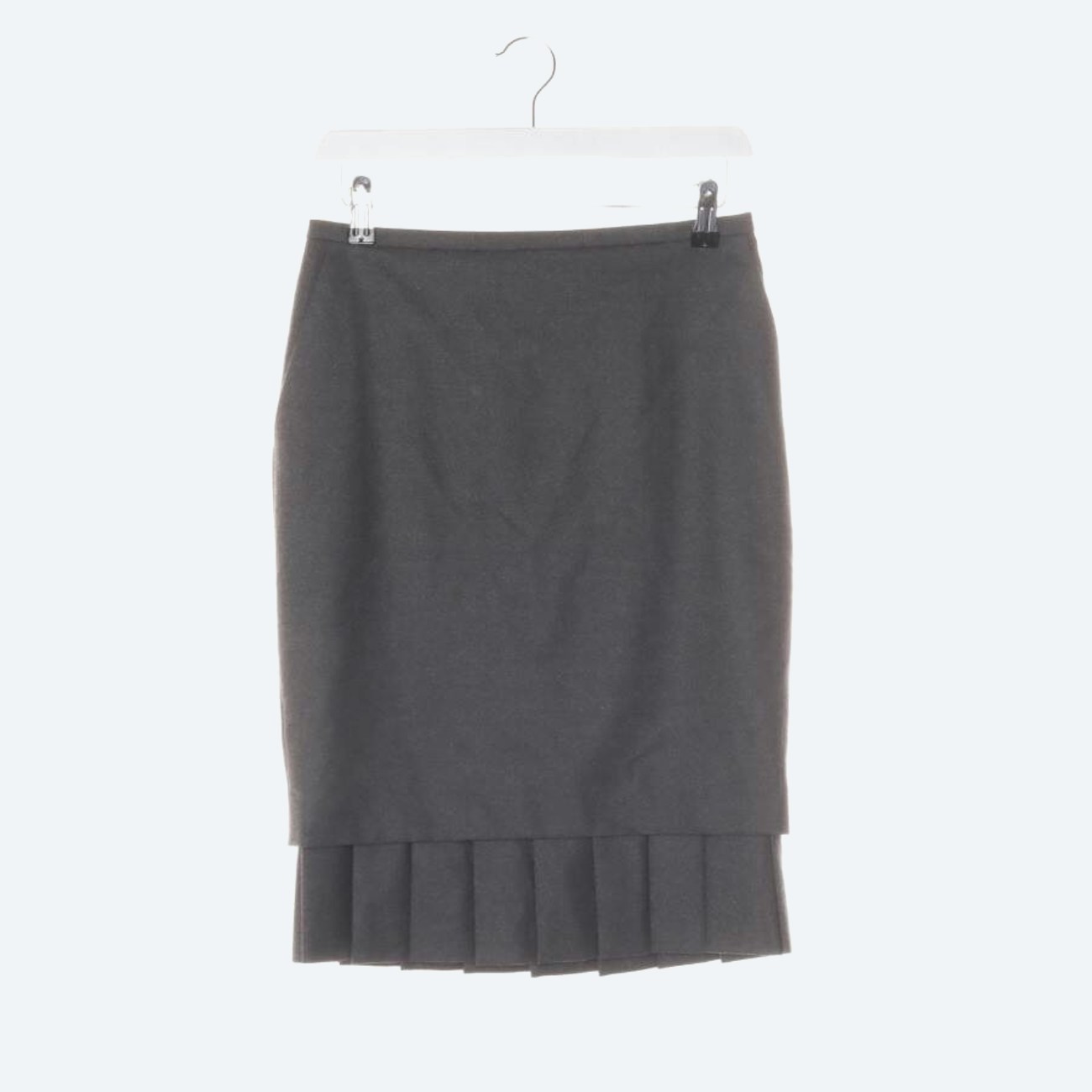 Image 1 of Wool Skirt 34 Dark Gray in color Gray | Vite EnVogue