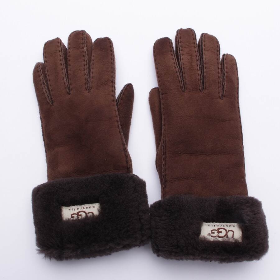Image 1 of Leather Gloves Brown in color Brown | Vite EnVogue