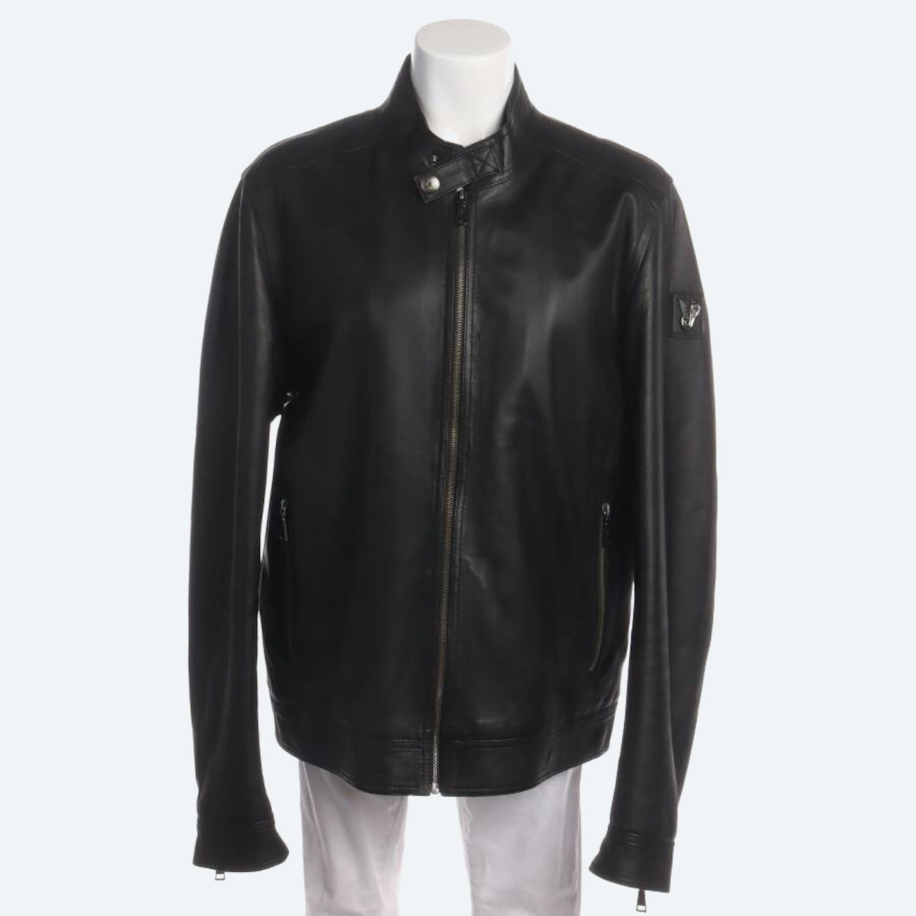 Image 1 of Leather Jacket 48 Black in color Black | Vite EnVogue