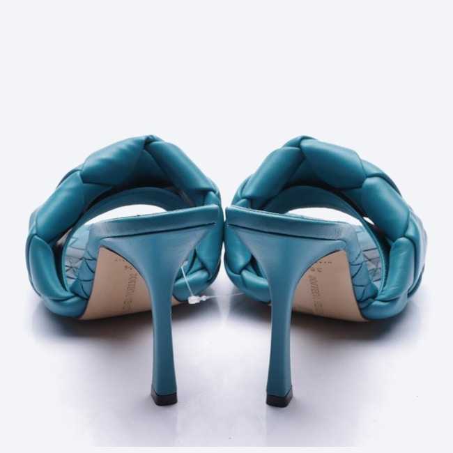 Image 3 of Lido Heeled Sandals EUR 38.5 Turquoise in color Blue | Vite EnVogue