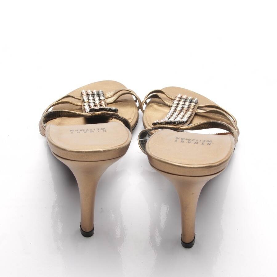 Image 3 of Heeled Sandals EUR 41 Gold in color Metallic | Vite EnVogue