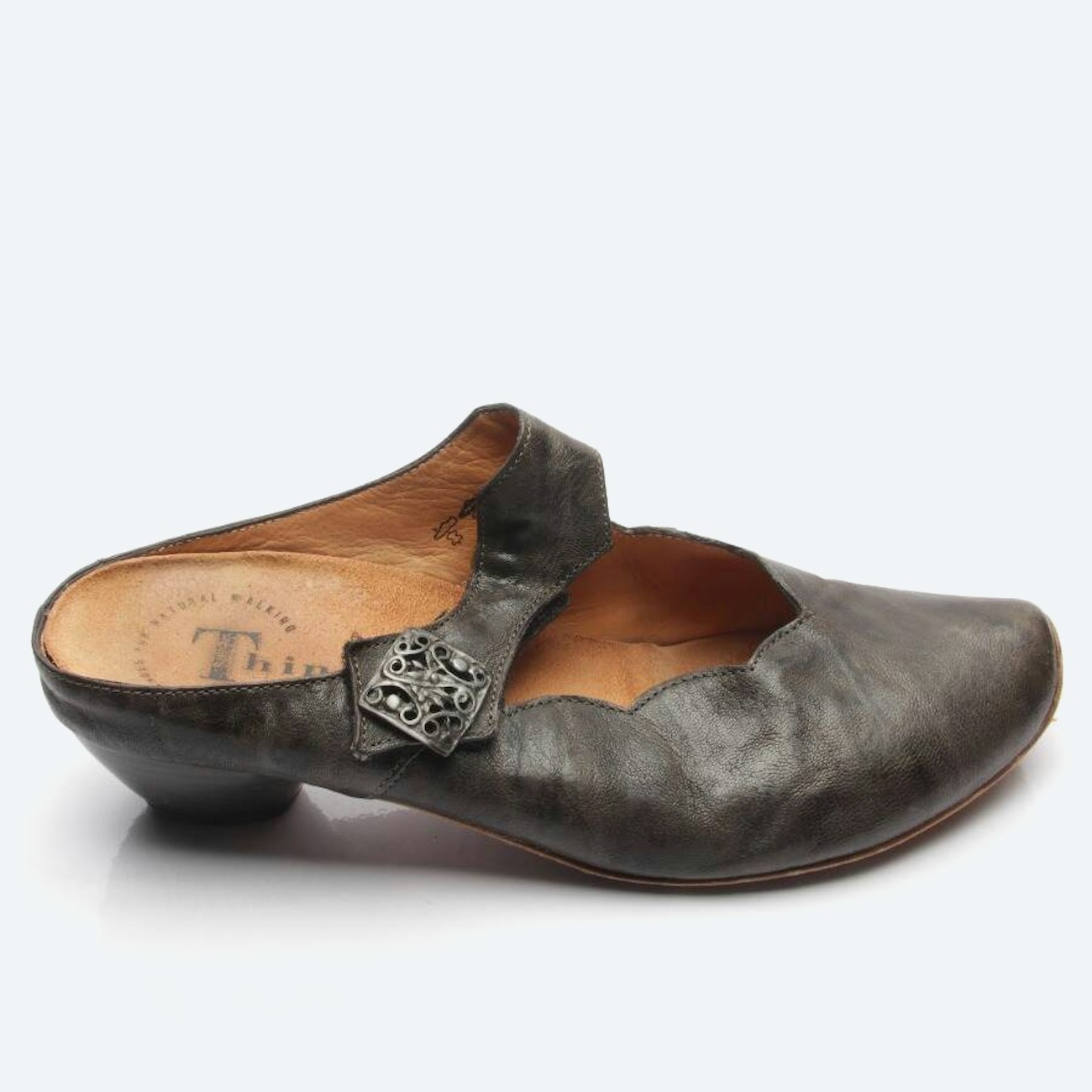 Image 1 of Heeled Mules EUR 41 Dark Gray in color Gray | Vite EnVogue