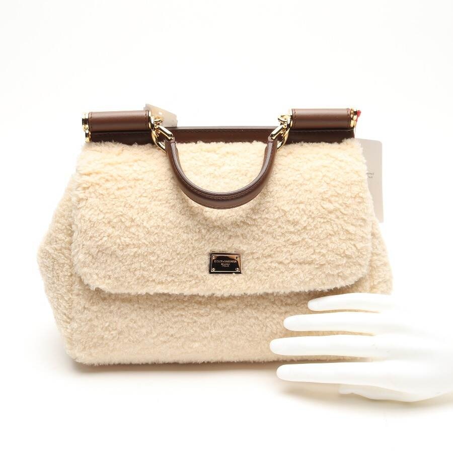 Image 4 of Sicily Handbag Beige in color White | Vite EnVogue
