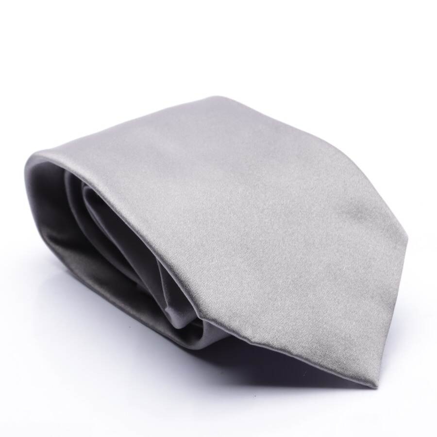 Image 1 of Silk Tie Light Gray in color Gray | Vite EnVogue