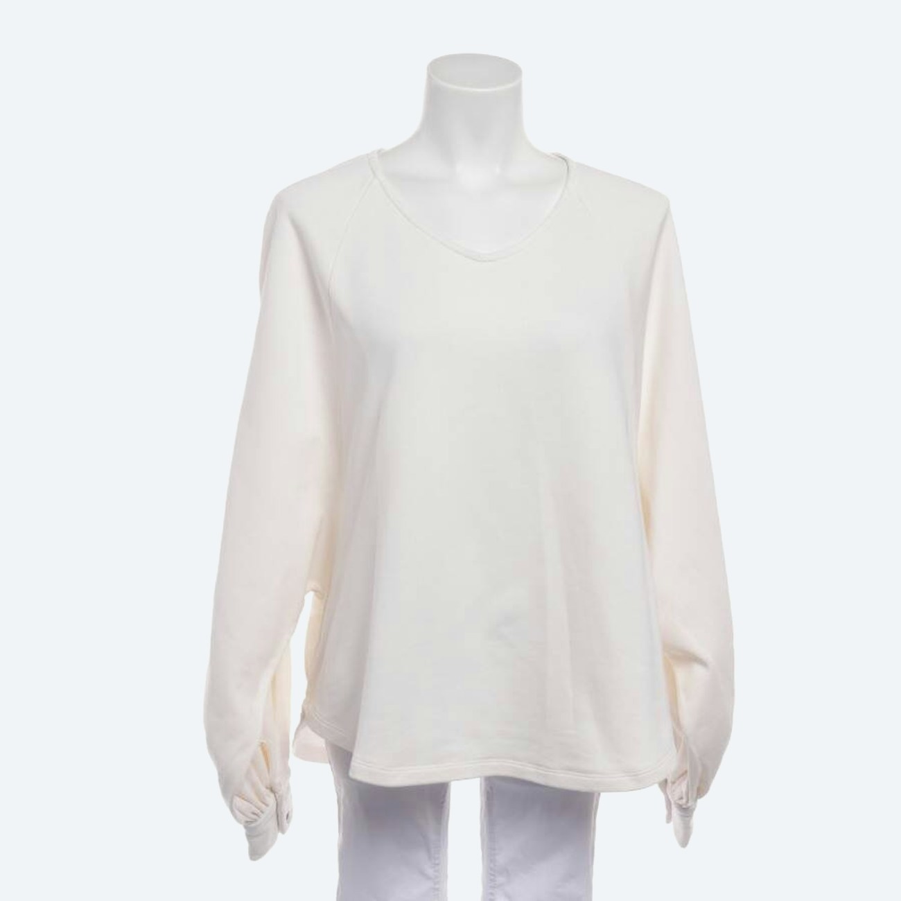 Image 1 of Sweatshirt One Size Cream in color White | Vite EnVogue