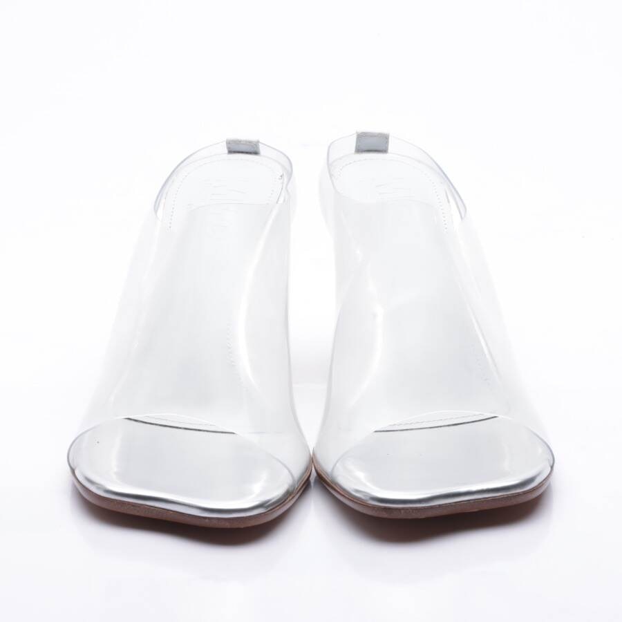 Image 2 of Heeled Sandals EUR 39 Transparent in color White | Vite EnVogue