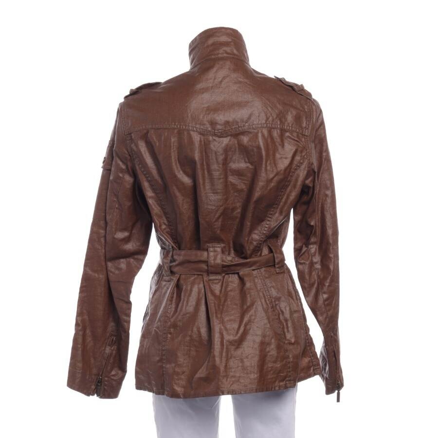 Image 2 of Linen Coat 38 Dark Brown in color Brown | Vite EnVogue