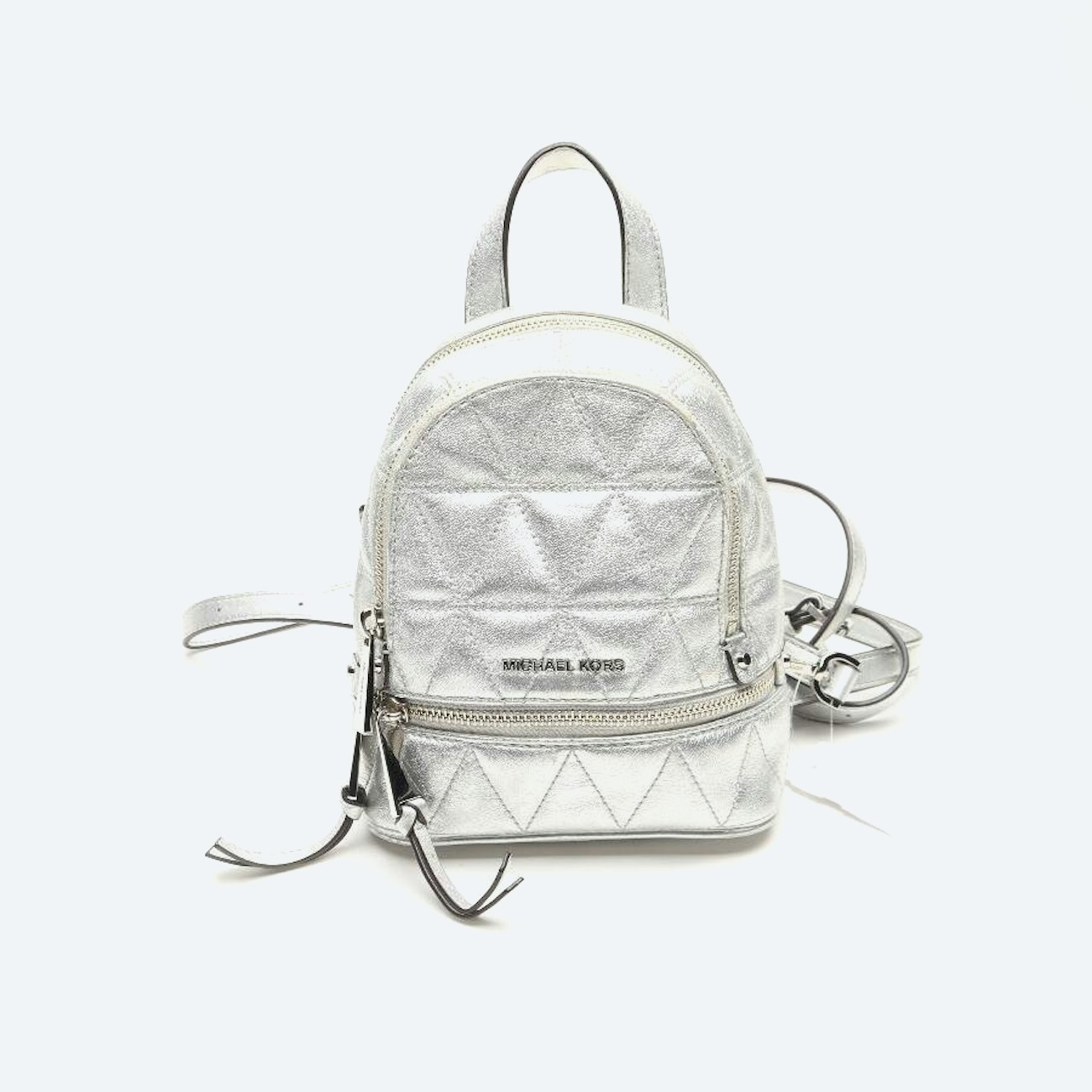 Image 1 of Backpack Silver in color Metallic | Vite EnVogue