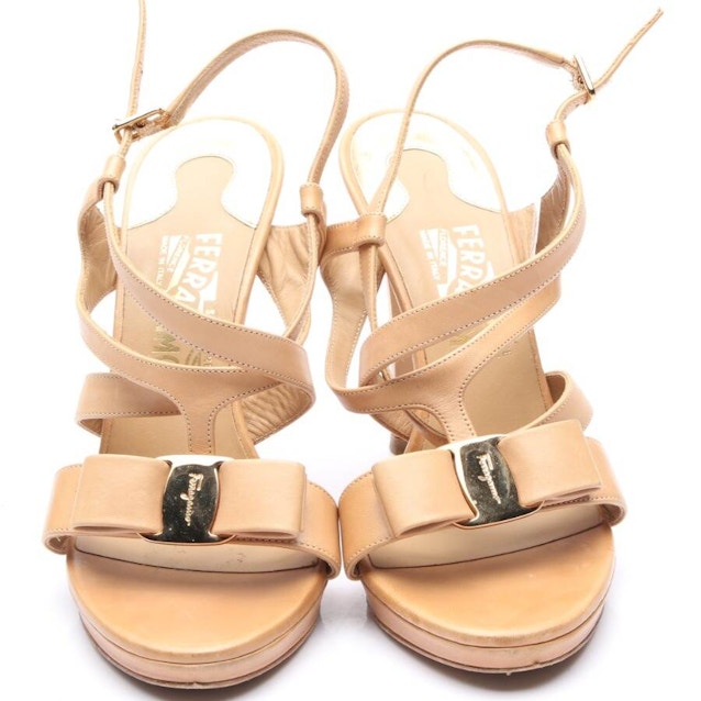 Heeled Sandals EUR38 Light Brown | Vite EnVogue