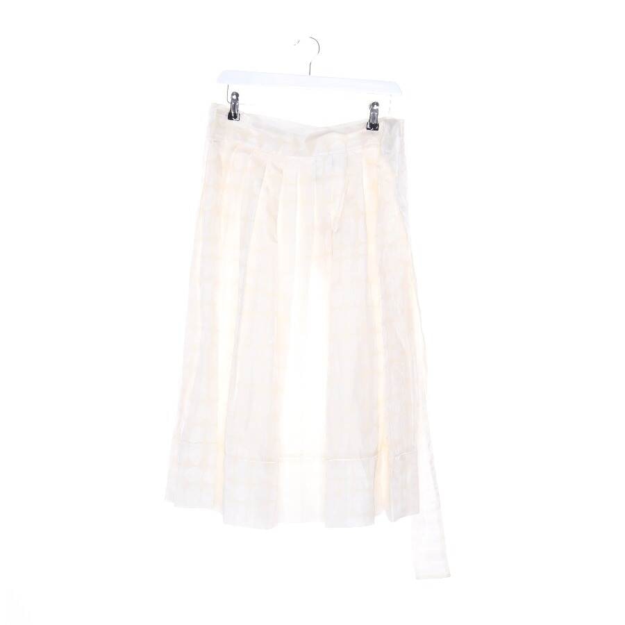 Image 1 of Silk Skirt 40 Cream in color White | Vite EnVogue