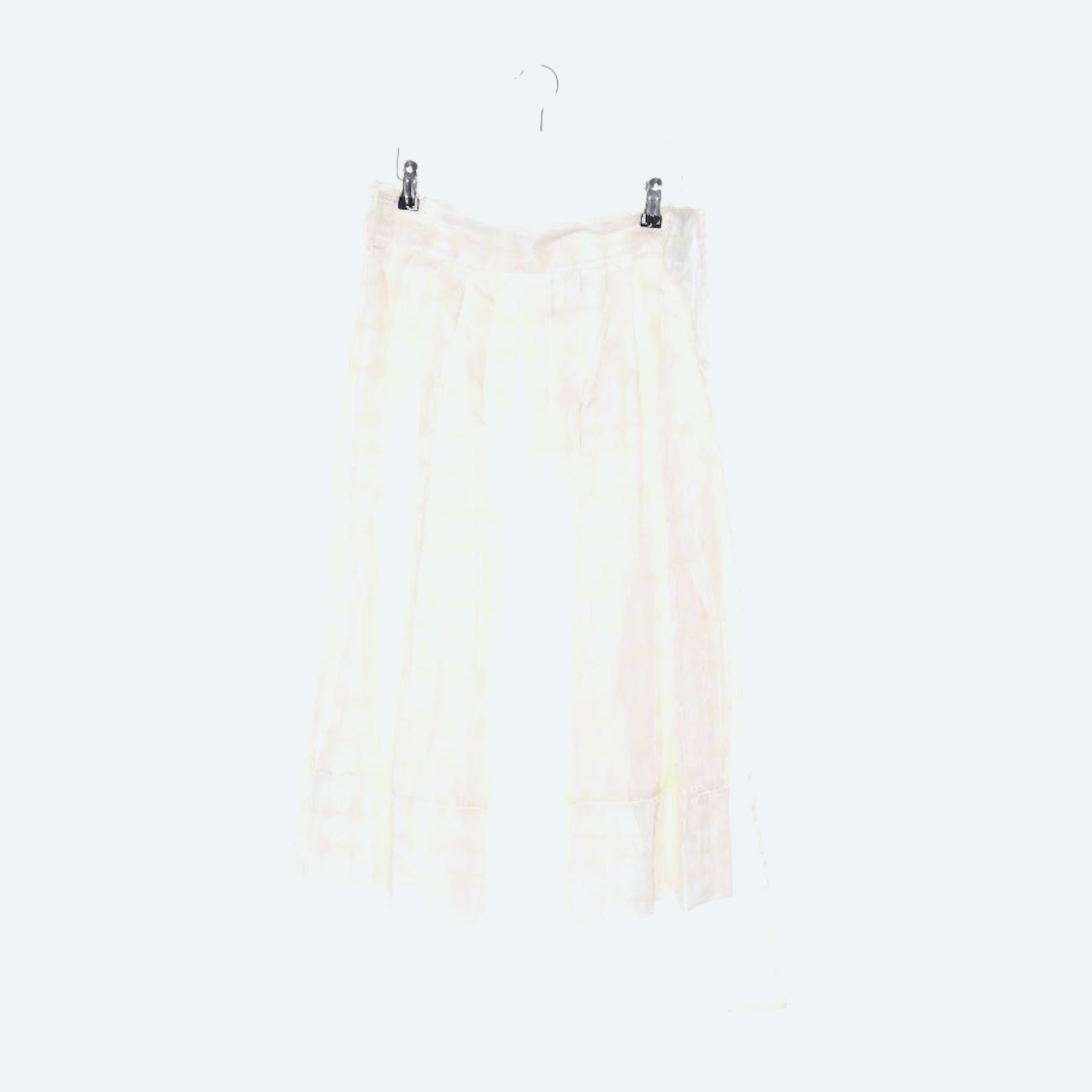 Image 1 of Silk Skirt 40 Cream in color White | Vite EnVogue